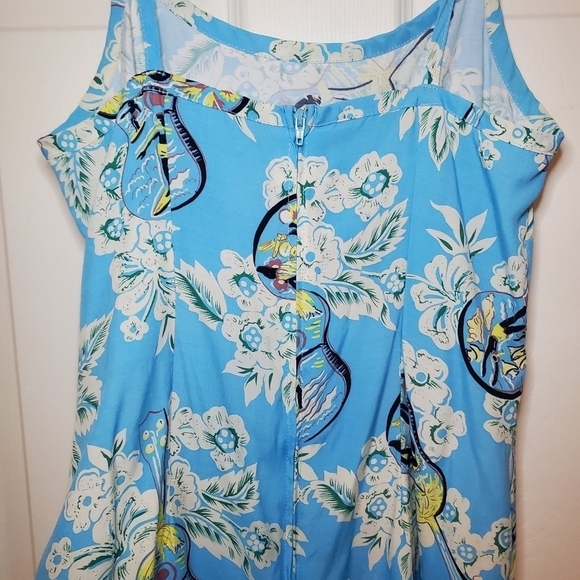 Hilo Hattie Dress Womans Sz 4 Hawaiian Tropical Sleeveless Guitar Surf Aloha - Picture 7 of 10